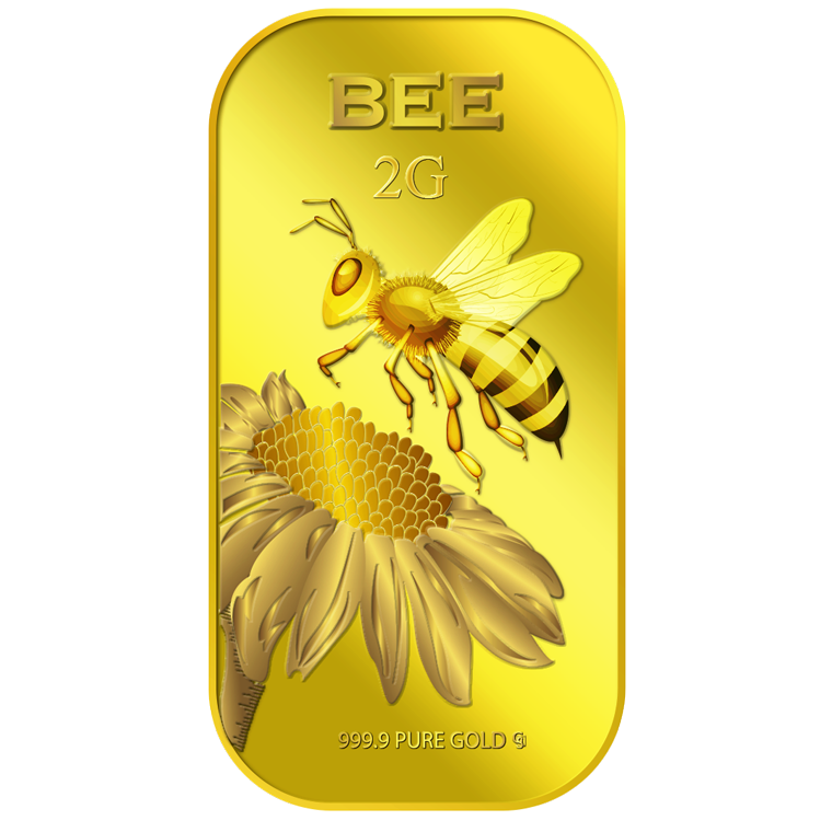 2g Harvest Bee Gold Bar